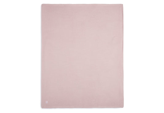 Jollein Wiegdeken 75x100cm Basic Knit Pale Pink/Fleece