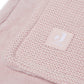 Jollein Wiegdeken 75x100cm Basic Knit Pale Pink/Fleece