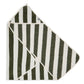 Jollein Badcape Stripe Terry 75x75cm - Leaf Green - GOTS