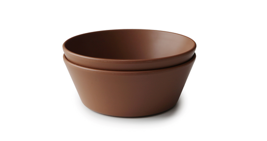Mushie Bowl rond 2 stuks -  Caramel