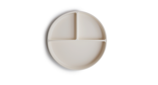 Mushie Silicone Plate - Ivory