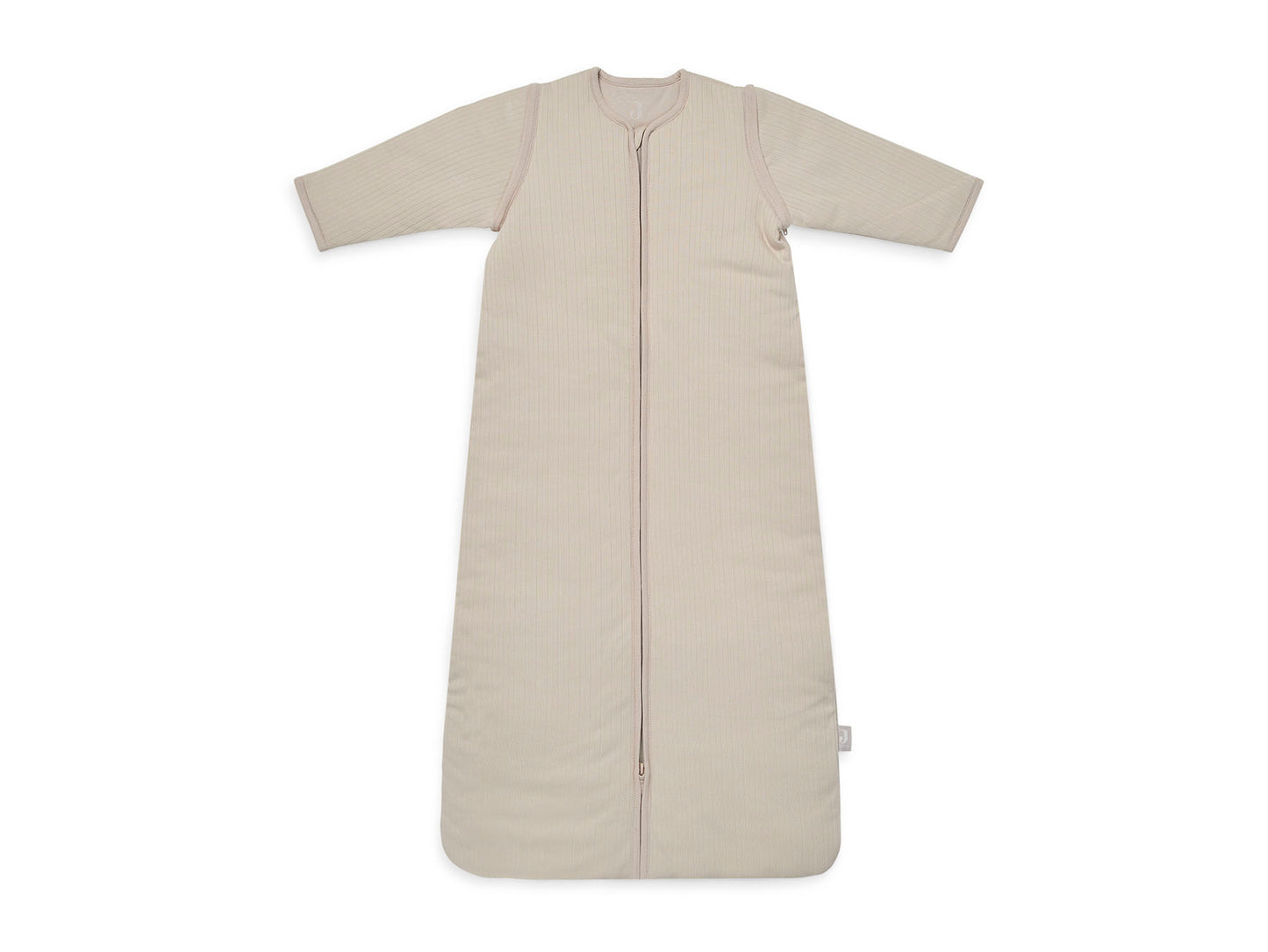 Jollein Baby Schlafsack mit abnehmbaren Ärmeln 90cm Basic Stripe - Nougat