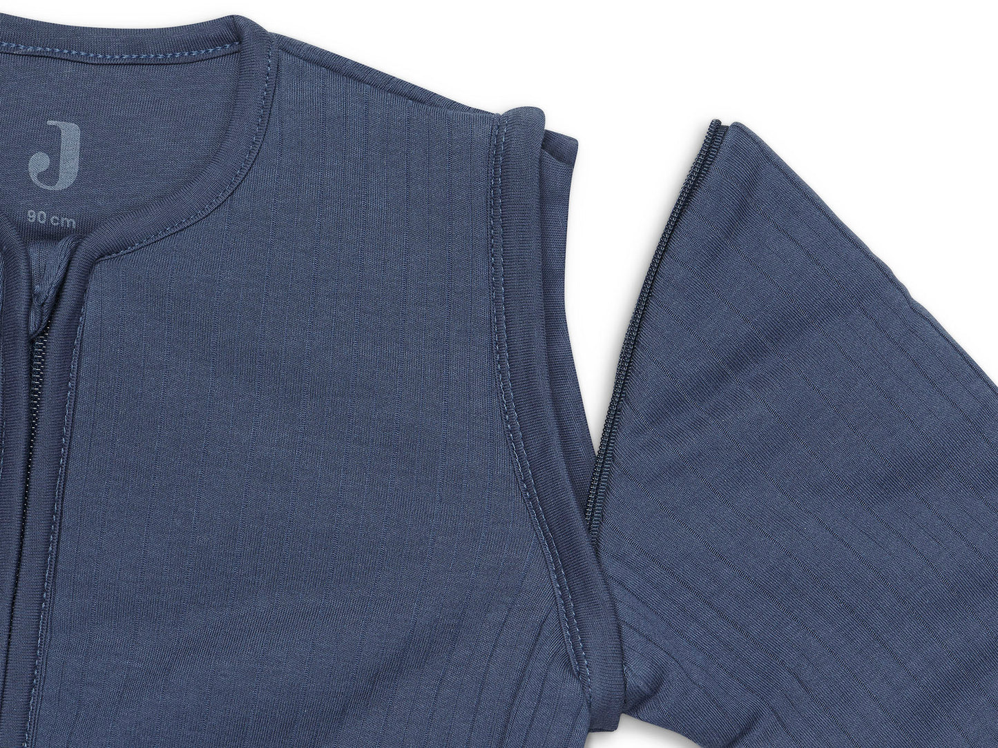 Jollein Baby Schlafsack mit abnehmbaren Ärmeln 70cm Basic Stripe - Jeans Blue