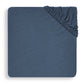 Jollein Spannbettlaken Gitterbett Jersey 60x120 cm - Jeans Blue