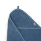 Jollein Kapuzenhandtuch Frottee 75x75 cm - Jeans Blue