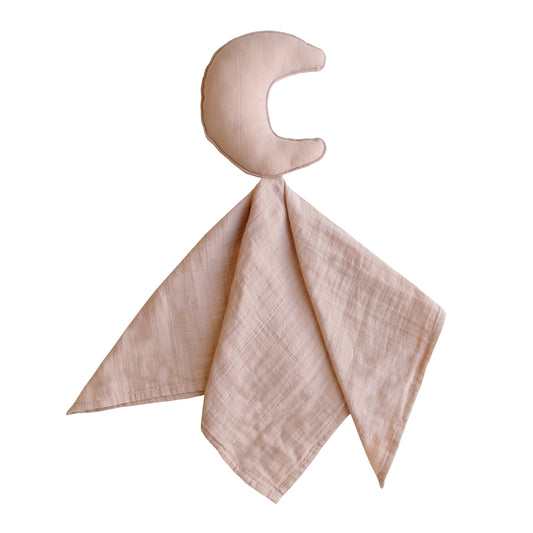 Mushie Lovey Blanket Moon - Kuscheltuch Blush