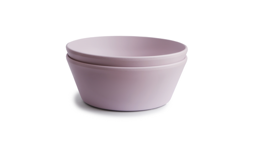 Mushie Bowl rund 2 Stück - Soft Lilac